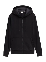 TOM TAILOR Sweatjacke schwarz