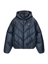 Jacke petrol / wei