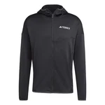adidas TERREX Fleecejacke XPERIOR CLIMAWARM LIGHT FLEECE KAPUZENJACKE schwarz/weiß