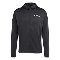 adidas TERREX Fleecejacke XPERIOR CLIMAWARM LIGHT FLEECE KAPUZENJACKE schwarz/weiß