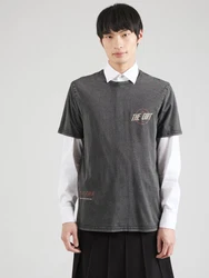 Only & Sons T-Shirt opal/burgunder/black denim/weiß