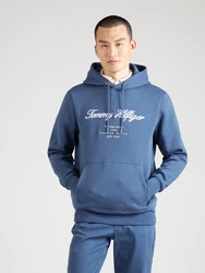 TOMMY HILFIGER Sweatshirt blau/weiß