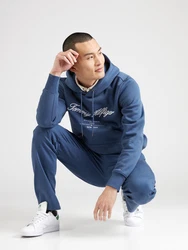 TOMMY HILFIGER Sweatshirt blau/weiß