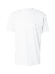 ARMANI EXCHANGE T-Shirt silber/offwhite