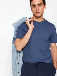 Trendyol T-Shirt blau/grau/wei