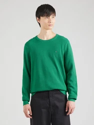 TOMMY HILFIGER Pullover 'ESSENTIAL' STEUERKREUZ grn