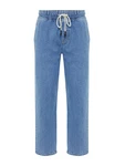 Trendyol Jeans Locker Passform Elastische Taille (weite Passform) Blue