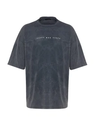 T-Shirt dunkelgrau / wei