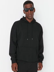 Trendyol Sweatshirt schwarz/offwhite