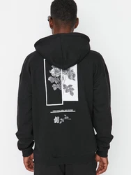 Trendyol Sweatshirt schwarz/offwhite
