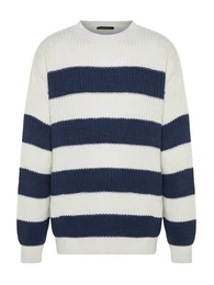 Pullover indigo / wei