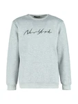 Trendyol Sweatshirt graumeliert/schwarz
