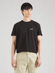 Tommy Jeans T-Shirt TJM REG SIGNATURE TEE EXT schwarz/weiß