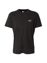 Tommy Jeans T-Shirt TJM REG SIGNATURE TEE EXT schwarz/weiß