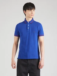 TOMMY HILFIGER Poloshirt blau/dunkelrot/schwarz