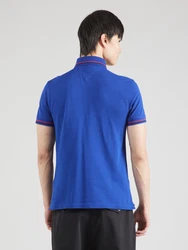 TOMMY HILFIGER Poloshirt blau/dunkelrot/schwarz