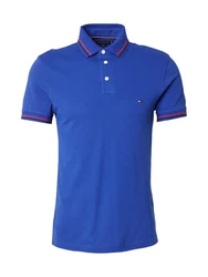 TOMMY HILFIGER Poloshirt blau/dunkelrot/schwarz