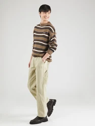 Denim Project Pullover navy / braun / hellbraun / weiß