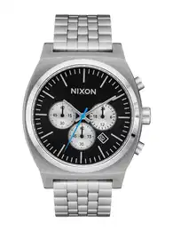 Uhr 'Time Teller Chrono' schwarz / silber