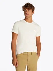Tommy Jeans T-Shirt beige/weiß