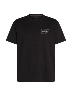 TOMMY HILFIGER T-Shirt schwarz/weiß TOMMY HILFIGER T-Shirt schwarz/weiß