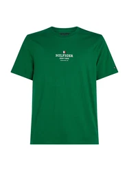 TOMMY HILFIGER T-Shirt dunkelblau/dunkelgrn/rot/wei