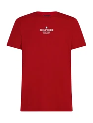 TOMMY HILFIGER T-Shirt rot/weiß