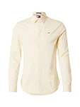 Tommy Jeans Herren Freizeithemd Original Stretch Regulär Slim Fit pastellgelb