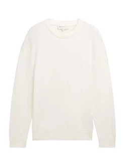 TOM TAILOR DENIM Pullover Weiß/Beige/Khaki/Creme/Weiß/Beige/Khaki/Creme/Weiß/Beige/Khaki/Creme/Weiß/Beige/Khaki/Creme/Weiß/Beige/Khaki/Creme
