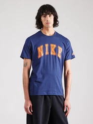 Nike Sportswear T-Shirt 'CLUB' marineblau/orange