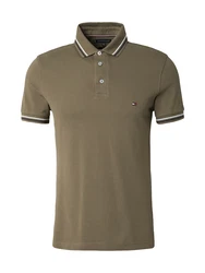 TOMMY HILFIGER Poloshirt navy / khaki / weiß