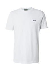 BOSS T-Shirt 'Tee' schwarz/naturweiß