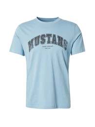 T-Shirt 'AUSTIN' hellblau / schwarz