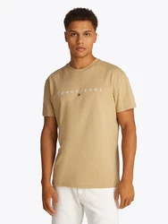 Tommy Jeans T-Shirt beige/weiß