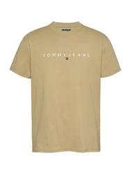 Tommy Jeans T-Shirt beige/weiß