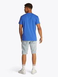 Tommy Jeans T-Shirt 'ESSENTIAL' azur/dunkelblau/rot/weiß