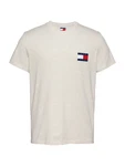 Tommy Jeans T-Shirt 'ESSENTIAL' beigemeliert/marine/rot/weiß