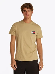 Tommy Jeans T-Shirt 'ESSENTIAL' camel/navy/rot/weiß
