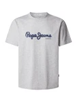 Pepe Jeans T-Shirt 'Dorian' blau/nachtblau/hellgrau