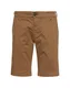 SELECTED HOMME Baumwollshorts mit umgeschlagenem Saum camel