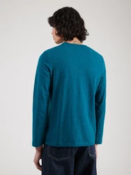 s.Oliver Langarmshirt Logo-Print Stickerei 