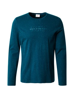 s.Oliver Langarmshirt Logo-Print Stickerei 