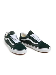 VANS Sneaker 'Old Skool' dunkelgrn/wei