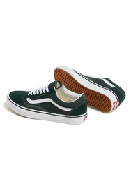 VANS Sneaker 'Old Skool' dunkelgrn/wei