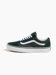 VANS Sneaker 'Old Skool' dunkelgrn/wei