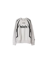 Sweatshirt grau / schwarz / wei