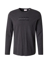 Shirt graumeliert / schwarz