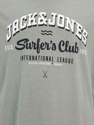 Jack & Jones Plus T-Shirt nachtblau/pastellgrn/wei