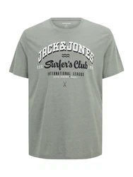 Jack & Jones Plus T-Shirt nachtblau/pastellgrn/wei