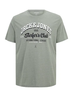 Jack & Jones Plus T-Shirt nachtblau/pastellgrn/wei